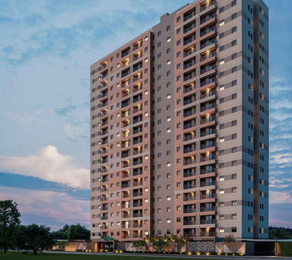 Arte de como ficará a construção do Moove Concept Home em Araraquara